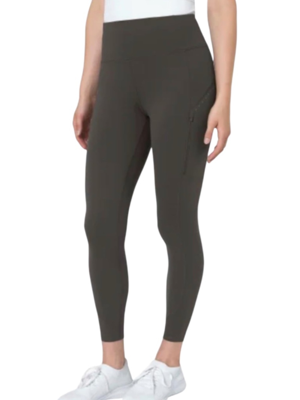 Mondetta World Outfitter Women’s High Rise Side Zip Pocket Cropped Leggings